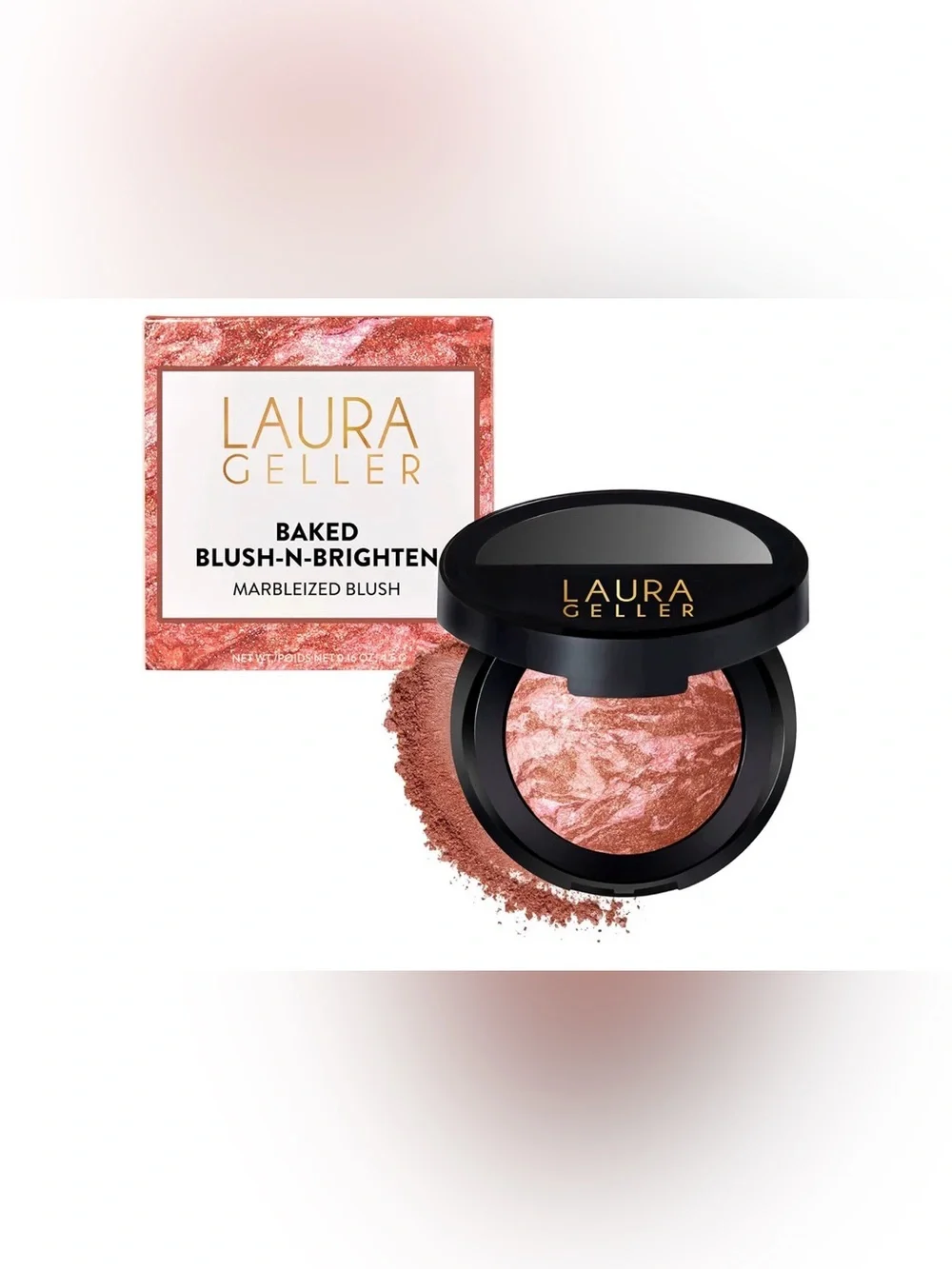 Laura Geller Sunswept Baked Blush-N-Brighten Satin Finish 0.16 oz NIB